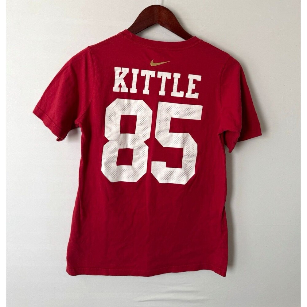 Nike San Francisco 49ers George Kittle #85 Youth L Shirt Red White NFL